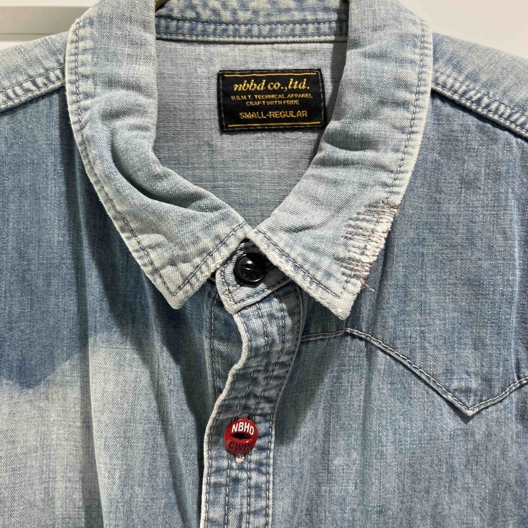 NEIGHBORHOOD - neighborhood ネイバーフッド デニムシャツ Sの NEIGHBORHOOD - neighborhood ネイバーフッド デニムシャツ Sの