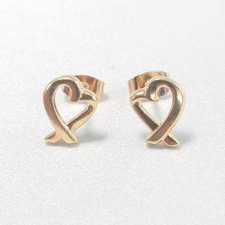 ティファニー(Tiffany & Co.)のTIFFANY ティファニー K18YG ラビングハート ピアス(ピアス)