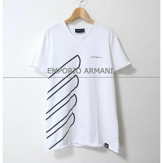 エンポリオアルマーニ(Emporio Armani)の美品 エンポリオアルマーニ 伸縮性あり Vネック 半袖 Tシャツ カットソー(Tシャツ/カットソー(半袖/袖なし))