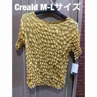 【Creald 】クレアルド♡ レディースミセス　トップス　パーティ　ストレッチ(Tシャツ(長袖/七分))