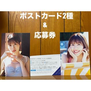 ヒナタザカフォーティーシックス(日向坂46)の日向坂４６ 松田好花 １ｓｔ 写真集 振り向いて 応募券 ポストカード2種(アート/エンタメ)