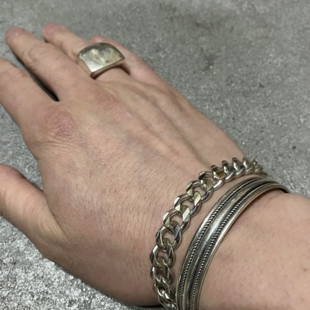 VINTAGE ヴィンテージ シルバー925 喜平チェーンブレスレット/金×銀 ブレスレット VINTAGE ヴィンテージ シルバー925 喜平チェーンブレスレット/金×銀 ブレスレット