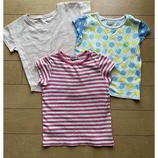 ミキハウス(mikihouse)の女の子Tシャツ　90.100サイズ　3枚セット(Tシャツ/カットソー)