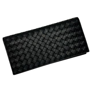 ボッテガヴェネタ(Bottega Veneta)の☆☆BOTTEGA VENETA ボッテガヴェネタ イントレチャート 札入れ ブラック 長財布 レディース メンズ 布袋有(財布)