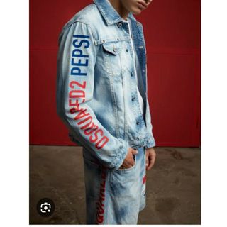 ディースクエアード(DSQUARED2)の定価11万‼️　ディースクエアード pepsi　ペプシコラボGジャン　50(Gジャン/デニムジャケット)