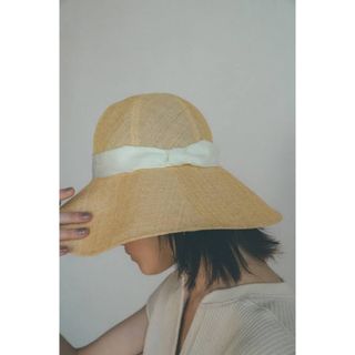 クラネ(CLANE)のCLANE kijima WIDE BRIM PAPER HAT ペーパーハット(ハット)