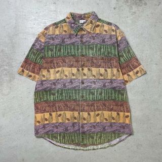 90年代 THE TERRITORY AHEAD 半袖 総柄シャツ メンズXL(シャツ)