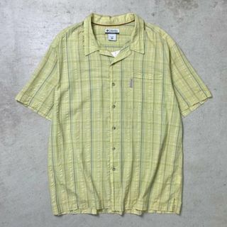 Columbia - DEADSTOCK NOS Columbia コロンビア 半袖 チェックシャツ ビッグサイズ メンズ2XL