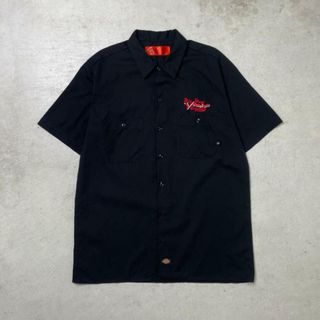 ディッキーズ(Dickies)のDickies ディッキーズ ワークシャツ 半袖シャツ バンド刺繍 メンズL(シャツ)