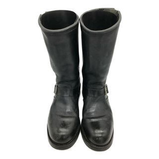 SENDRA エンジニア ブーツ 本革 バイク ブラック (メンズ 41) 中古 古着 KA1009(ブーツ)