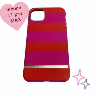 スマホケース iPhone 11 Pro Max おしゃれ かわいい ピンク 赤(iPhoneケース)