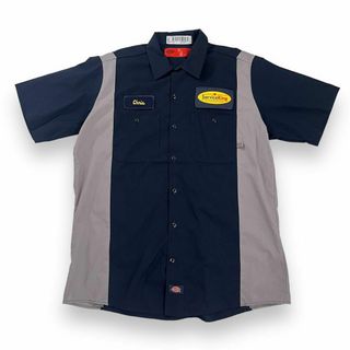 ディッキーズ(Dickies)のディッキーズ ワークシャツ L アメ車 カーショップ 企業 刺繍 ツートン(Tシャツ/カットソー(半袖/袖なし))