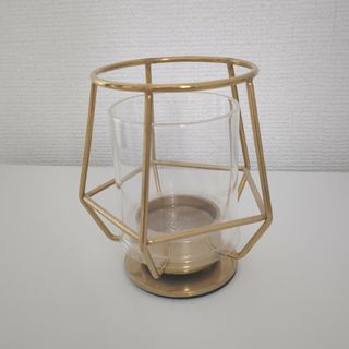 イケア(IKEA)の【美品】IKEA イケア　キャンドルホルダー　ゴールド(その他)