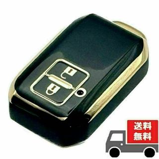 スズキ(スズキ)の★送料無料★SUZUKI スズキ用★キーケース キーカバー★ブラック２ボタン★(車内アクセサリ)