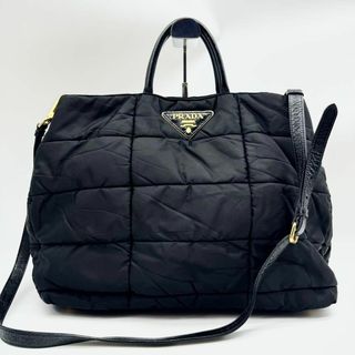 プラダ(PRADA)の【極美品✨】プラダ ボンバー キルティング 2way ハンドバッグ A4可能(ハンドバッグ)