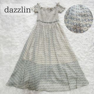 dazzlin - 【美品】ダズリン フラワーシャーリングワンピース 小花柄 オフショルダー F