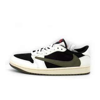 ナイキ(NIKE)のナイキ NIKE × トラヴィス スコット Travis Scott ■ 【 WMNS AIR JORDAN 1 LOW OG Medium Olive DZ4137 106 】 ウィメンズ エア ジョーダン 1 ロー ミディアム オリーブ スニーカー　33755(スニーカー)