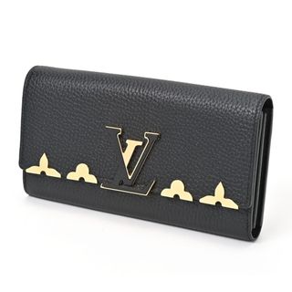 ルイヴィトン(LOUIS VUITTON)のルイヴィトン / LOUIS VUITTON　ポルトフォイユ カプシーヌ　M64551　トリヨンレザー　ブラック/ゴールド　【中古】 商品番号 S-155656(財布)