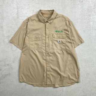 カーハート(carhartt)のCarhartt カーハート 企業ロゴ刺繍 半袖ワークシャツ メンズ2XL(シャツ)