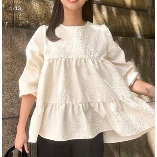 コウベレタス(神戸レタス)の神戸レタス　バックリボンティアードトップス　オフホワイト(Tシャツ/カットソー(半袖/袖なし))