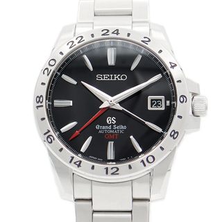 グランドセイコー(Grand Seiko)のSEIKO セイコー グランドセイコー GS メカニカル GMT 9S66-00B0 デイト 裏スケ 黒 ブラック SS ステンレス メンズ 自動巻き【6ヶ月保証】【腕時計】【中古】(腕時計(アナログ))