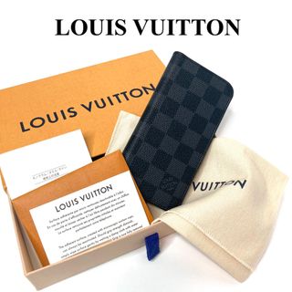 LOUIS VUITTON - ルイヴィトン　ダミエ　グラフィット　iPhoneケース　メンズ　付属品一式　美品