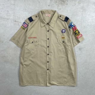 90年代 USA製 BOY SCOUTS OF AMERICA BSA 半袖 ボーイスカウトシャツ メンズ2XL(シャツ)