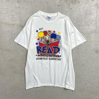 READ ACROSS AMERICA キャットインザハット キャラクタープリントTシャツ メンズL(Tシャツ/カットソー(半袖/袖なし))