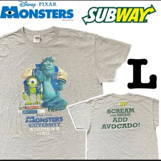 GILDAN - モンスターズインク ユニバーシティ 2013 SUBWAY PROMO Tシャツ