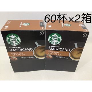 スターバックスコーヒー(Starbucks Coffee)のスターバックス　ドルチェグスト互換　ハウスブレンド/ラテマキアート　60杯分(コーヒー)