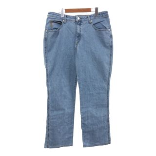 アルマーニジーンズ(ARMANI JEANS)のARMANI JEANS アルマーニ ジーンズ デニムパンツ ライトブルー (メンズ W33) 中古 古着 Q7908(デニム/ジーンズ)