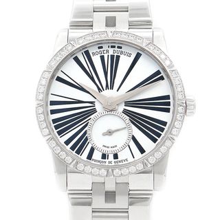 ロジェデュブイ(ROGER DUBUIS)の内部点検済 ROGER DUBUIS ロジェデュブイ エクスカリバー 36 ダイヤベゼル DBEX0377 ダイヤモンド 白 ホワイト SS ステンレス メンズ ボーイズ レディース 自動巻き【6ヶ月保証】【腕時計】【中古】(腕時計(アナログ))