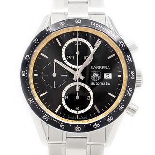 タグホイヤー(TAG Heuer)のTAG Heuer タグホイヤー カレラ リングマスター ルイス ハミルトン モデル CV201V BA0794 日本限定500本 クロノグラフ デイト 黒 ブラック SS ステンレス メンズ 自動巻き【6ヶ月保証】【腕時計】【中古】(腕時計(アナログ))