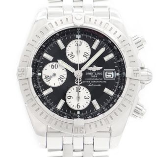 ブライトリング(BREITLING)のBREITLING クロノマット エボリューション クロノグラフ A13356 デイト 300m防水 黒 ブラック SS ステンレス 自動巻き【6ヶ月保証】【腕時計】【中古】(腕時計(アナログ))