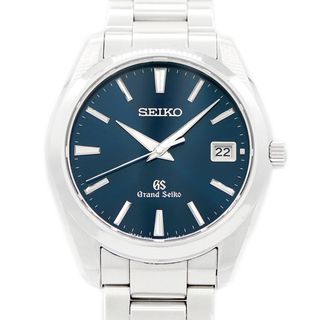 グランドセイコー(Grand Seiko)の電池交換済 SEIKO セイコー グランドセイコー GS ヘリテージコレクション SBGV025 9F82-0AF0 デイト 青 ブルー SS ステンレス メンズ クォーツ【6ヶ月保証】【腕時計】【中古】(腕時計(アナログ))