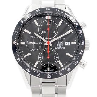 タグホイヤー(TAG Heuer)の内部点検済 TAG Heuer タグホイヤー カレラ キャリバー16 CV2014 BA0794 クロノグラフ タキメーター デイト 100m防水 黒 ブラック SS ステンレス メンズ 自動巻き【6ヶ月保証】【腕時計】【中古】(腕時計(アナログ))