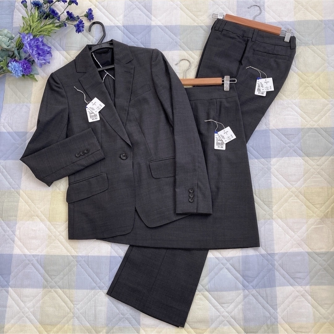 AOKI - 【超美品】佐々木希モデル フォーマルシルク混 上下3点 AOKI - 【超美品】佐々木希モデル フォーマルシルク混 上下3点