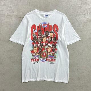 90年代 NFL SANFRANCISCO 49ERS SUPER BOWL CHAMPS 1989 プリントTシャツ メンズL(Tシャツ/カットソー(半袖/袖なし))