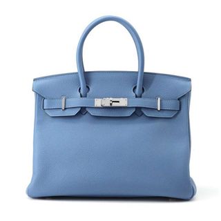 エルメス(Hermes)のエルメス バーキン30 アズール/シルバー金具 トゴ C刻印HERMES Birkin ハンドバッグ(ハンドバッグ)