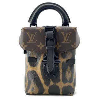 ルイヴィトン(LOUIS VUITTON)のルイヴィトン ハンドバッグ モノグラム・レオパード カメラボックス M43001 2wayショルダーバッグ 黒 ブラック(ハンドバッグ)