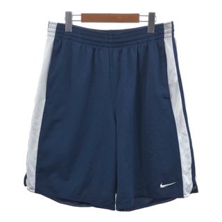 ナイキ(NIKE)のNIKE ナイキ バスケットボール ショートパンツ バスパン スポーツ ネイビー (メンズ XL) 中古 古着 Q7923(ショートパンツ)