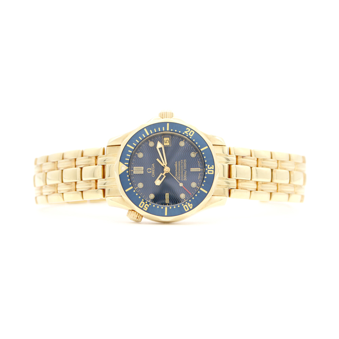 OMEGA - OMEGA オメガ シーマスター ダイバー 2153.80 金無垢 OMEGA - OMEGA オメガ シーマスター ダイバー 2153.80 金無垢