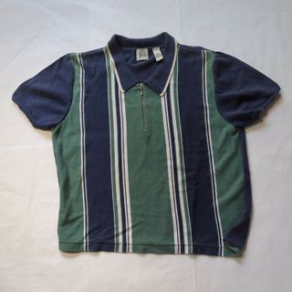 ギャップ(GAP)のGAP 半袖ボーダーポロシャツ BOY‘ｓＬサイズ(シャツ)