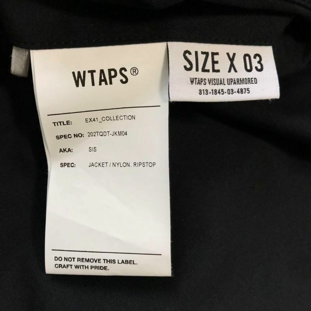 W)taps - WTAPS 20AW SIS JACKET / NYLON. RIPSTOP 3の通販 by W)taps - WTAPS 20AW SIS JACKET / NYLON. RIPSTOP 3の通販 by
