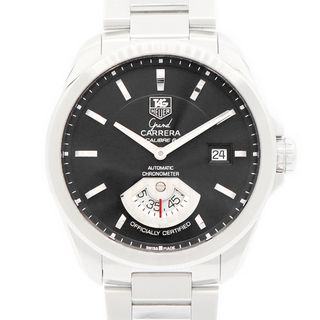 タグホイヤー(TAG Heuer)の内部点検済 TAG Heuer タグホイヤー グランドカレラ キャリバー6 WAV511A.BA0900 デイト 裏スケルトン 黒 ブラック SS ステンレス メンズ 自動巻き【6ヶ月保証】【腕時計】【中古】(腕時計(アナログ))