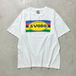 90年代 USA製 CYCLE STUFF SWOBO アドバタイジングプリントTシャツ サイクル 自転車 メンズL(Tシャツ/カットソー(半袖/袖なし))