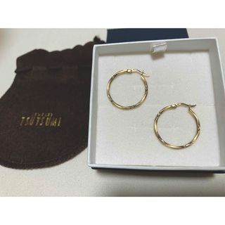 ジュエリーツツミ(JEWELRY TSUTSUMI)の新品☆ジュエリーツツミ  K10YGフープピアス(ピアス)