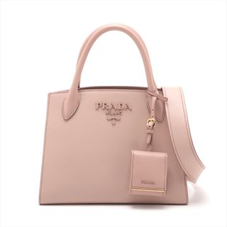 PRADA - プラダ  レザー  ピンク レディース ハンドバッグ