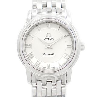 オメガ(OMEGA)の電池交換済 OMEGA オメガ DeVille デビル プレステージ ローマンインデックス 4570.33 シルバー SS ステンレス レディース クォーツ デヴィル【6ヶ月保証】【腕時計】【中古】(腕時計)