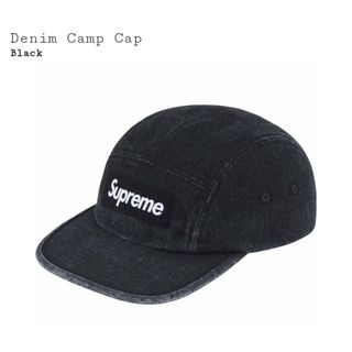 シュプリーム(Supreme)のSupreme Denim Camp Cap シュプリーム　デニム　キャップ　黒(キャップ)